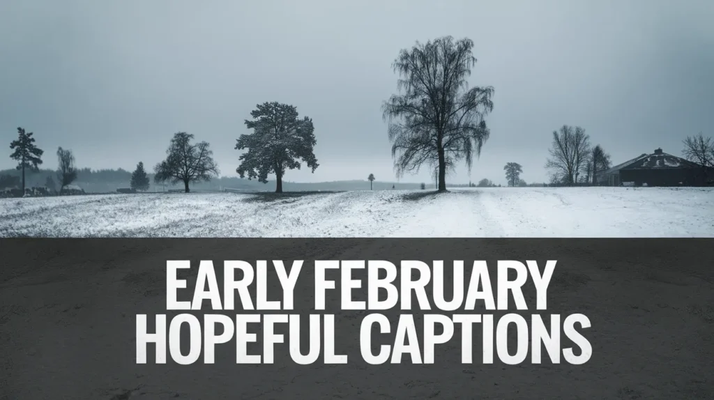 Early February Hopeful Captions