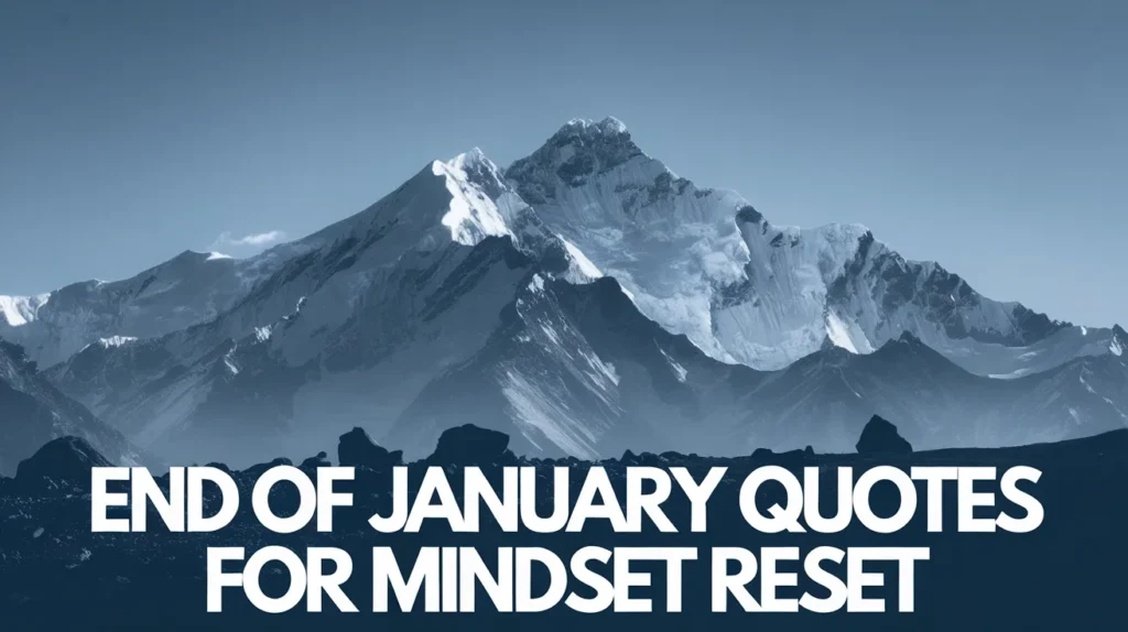 End of January Quotes for Mindset Reset