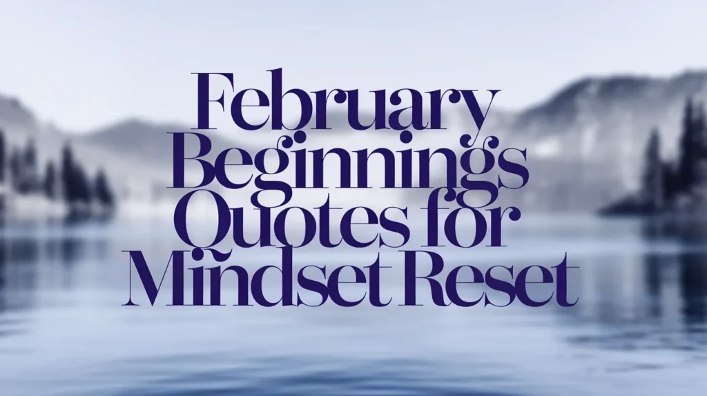 February beginnings quotes for mindset reset