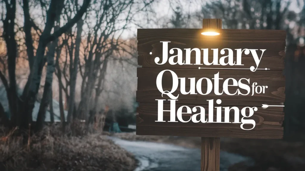 January Quotes for Healing