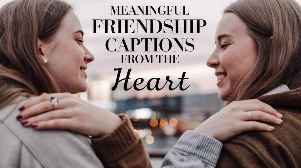 Meaningful friendship captions from the heart