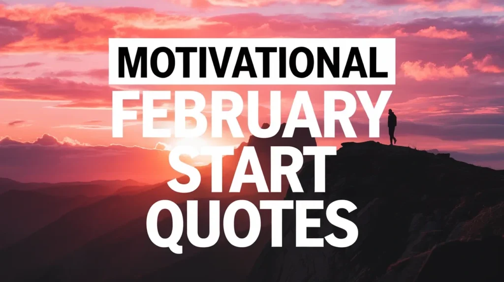 Motivational February start quotes