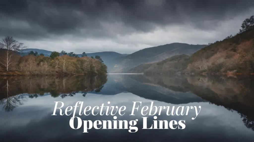 Reflective February Opening Lines