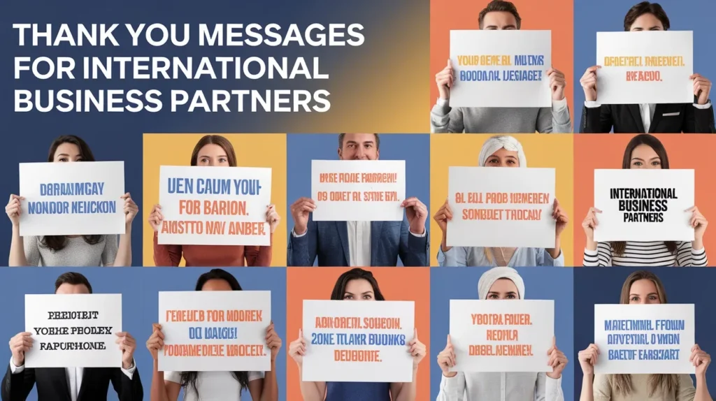 Thank you messages for international business partners