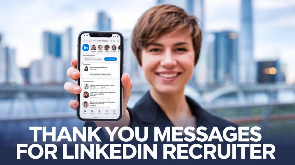 Thank you messages for LinkedIn recruiter