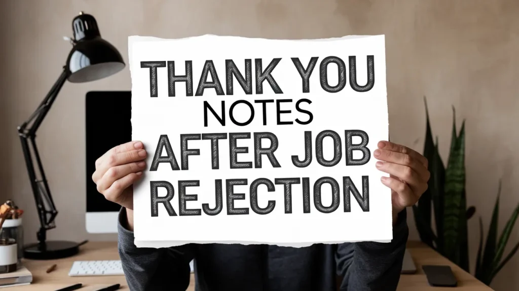 Thank you notes after job rejection