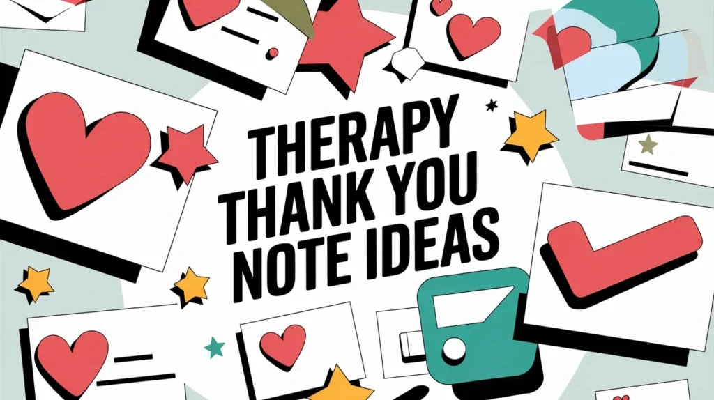 Therapy thank you note ideas