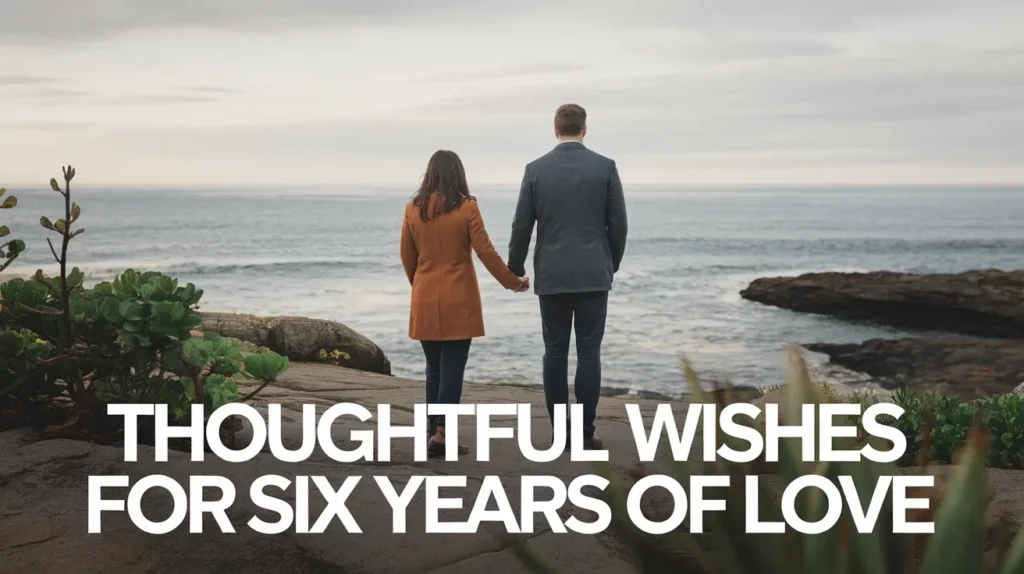 Thoughtful wishes for six years of love