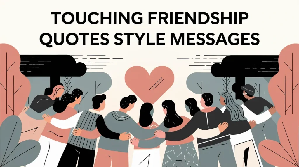 Touching friendship quotes style messages