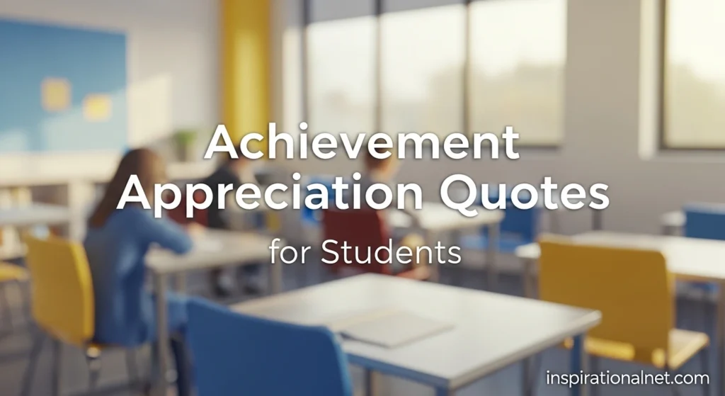 Achievement Appreciation Quotes for Students
