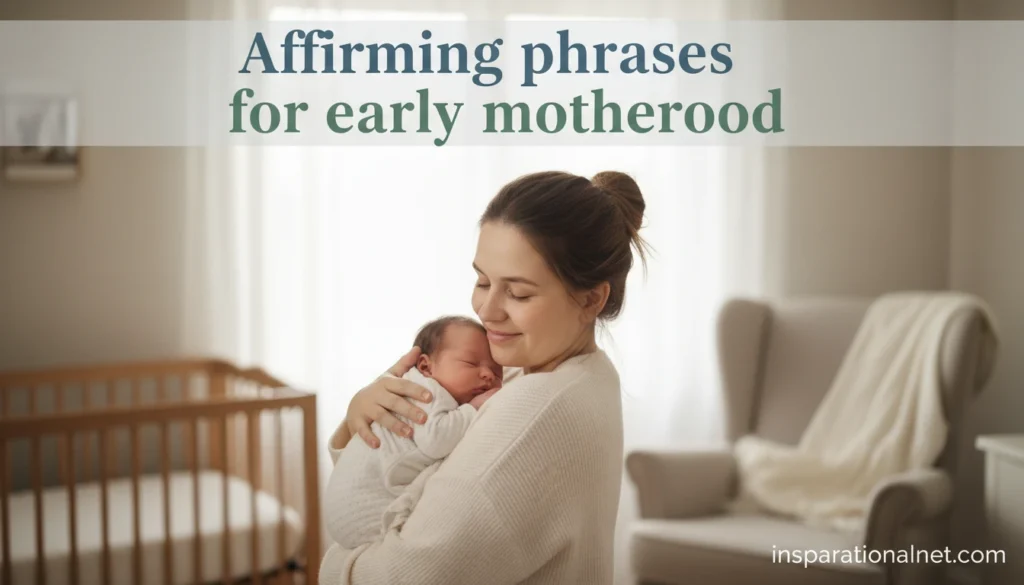 Affirming phrases for early motherhood