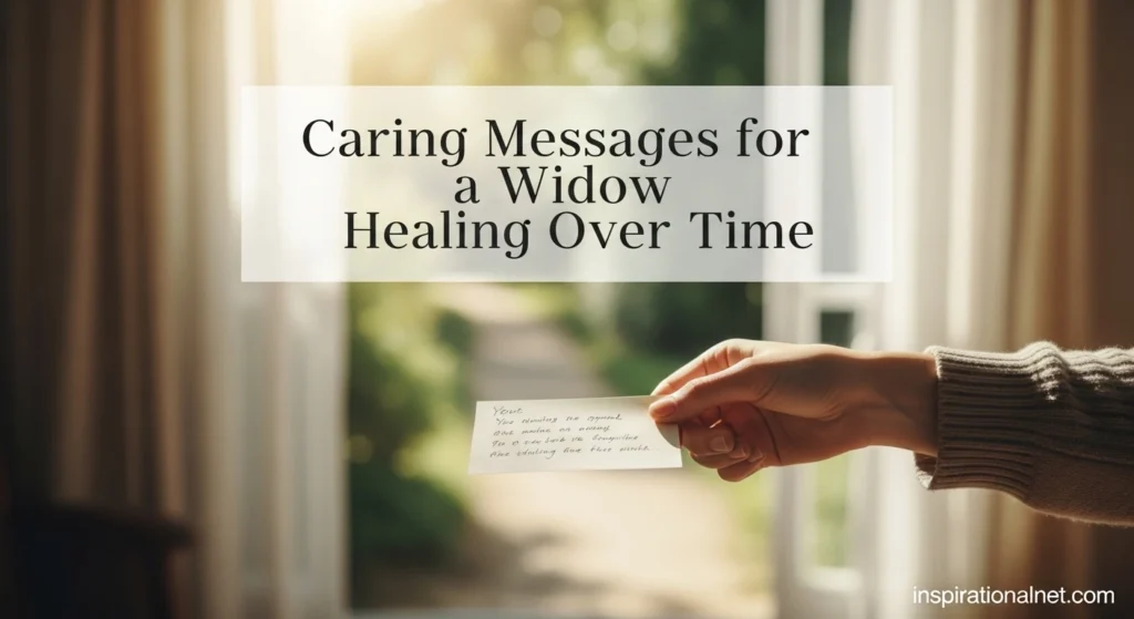Caring Messages for a Widow Healing Over Time