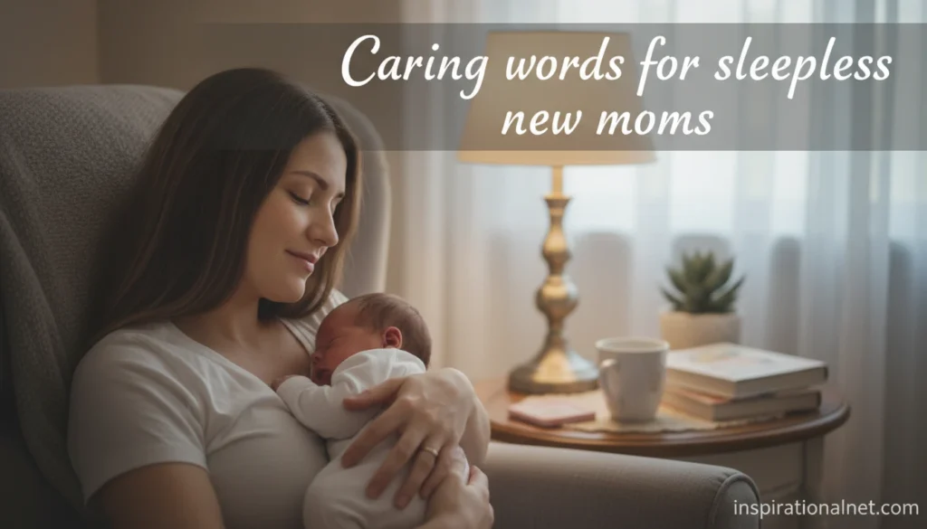 Caring words for sleepless new moms