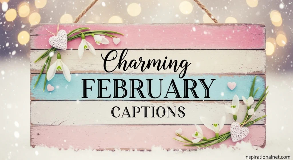 Charming February Captions