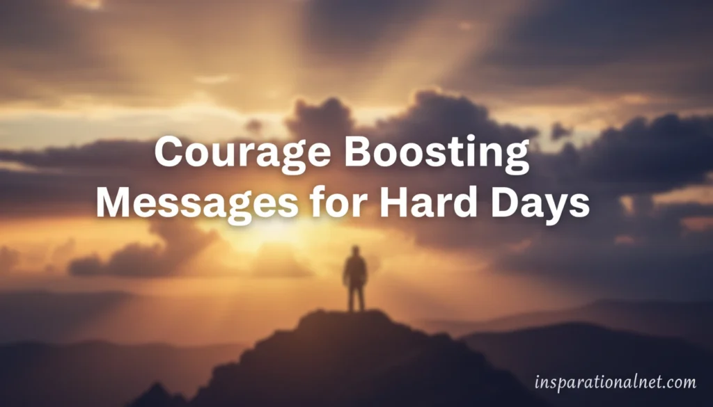 Courage Boosting Messages for Hard Days
