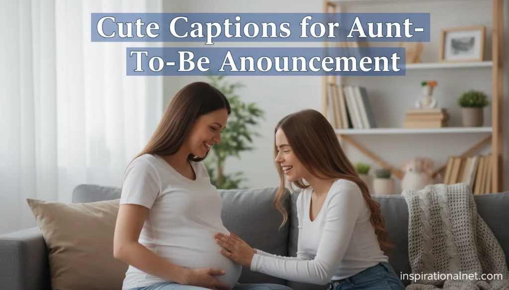 Cute Captions for Aunt-To-Be Announcement