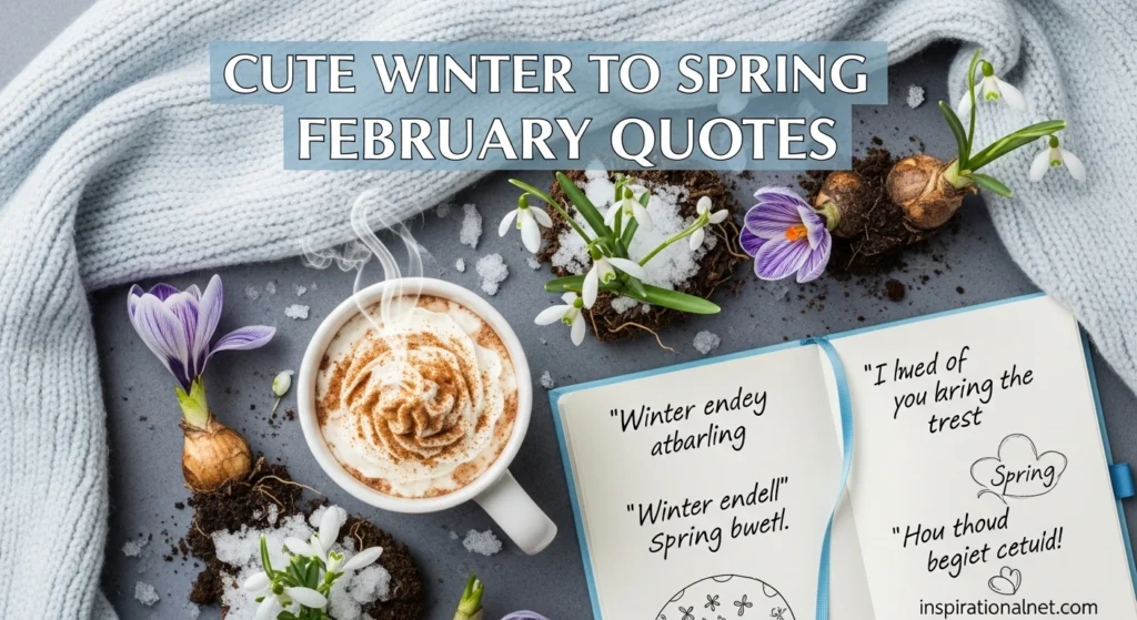 Cute Winter to Spring February Quotes