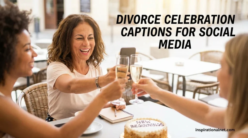 Divorce Celebration Captions for Social Media