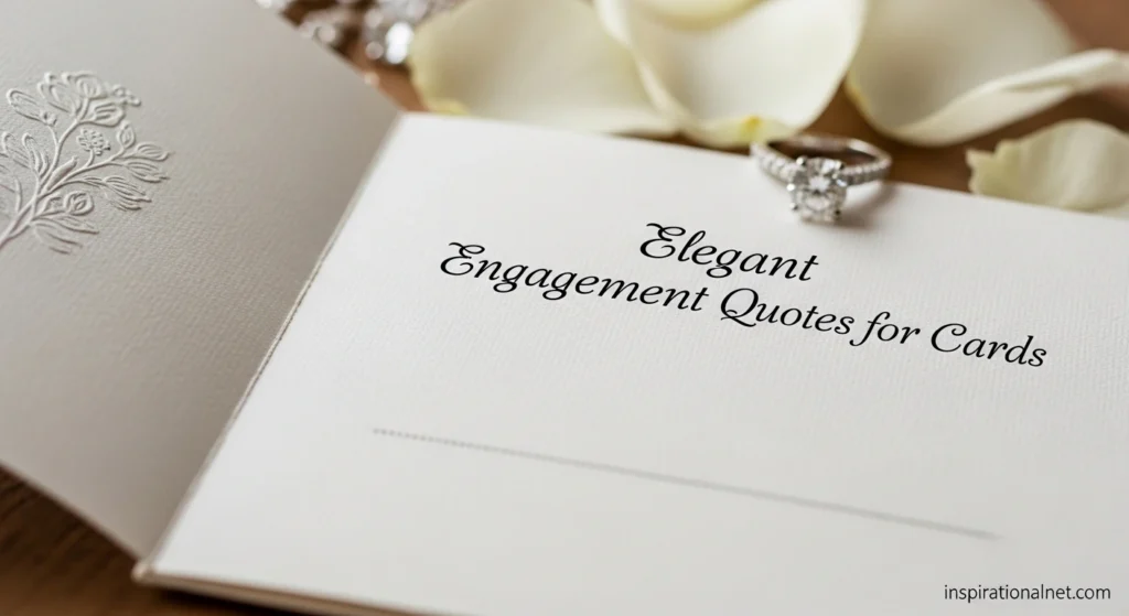Elegant Engagement Quotes for Cards