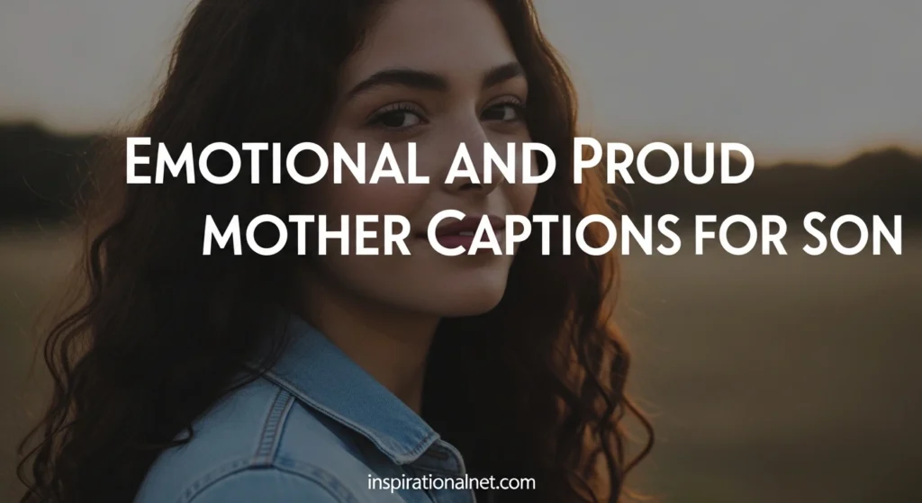 Emotional and Proud Mother Captions for Son