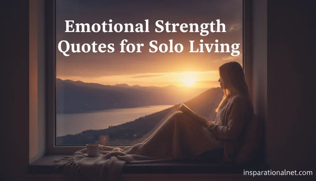 Emotional Strength Quotes for Solo Living