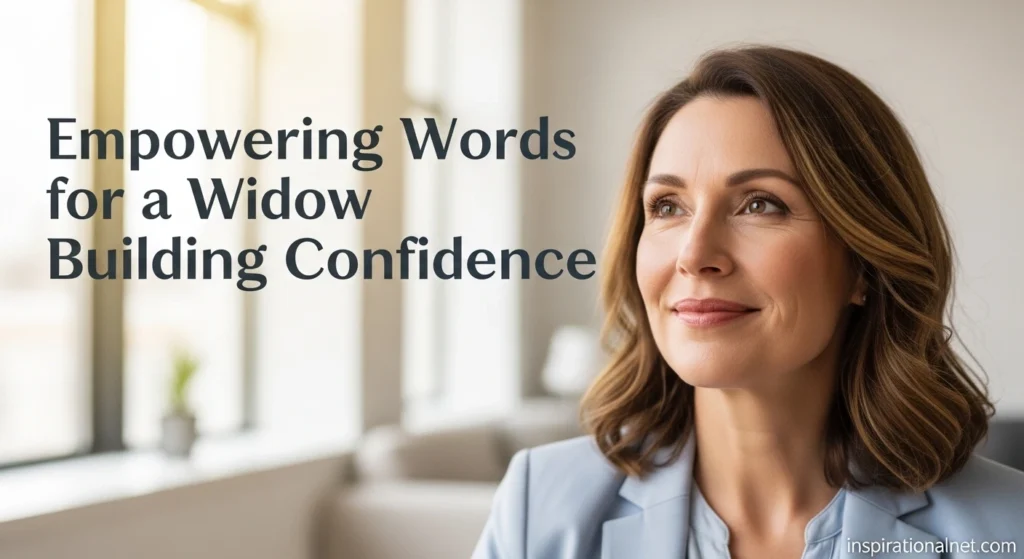 Empowering Words for a Widow Building Confidence