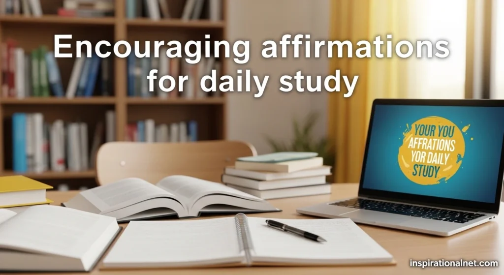 Encouraging affirmations for daily study