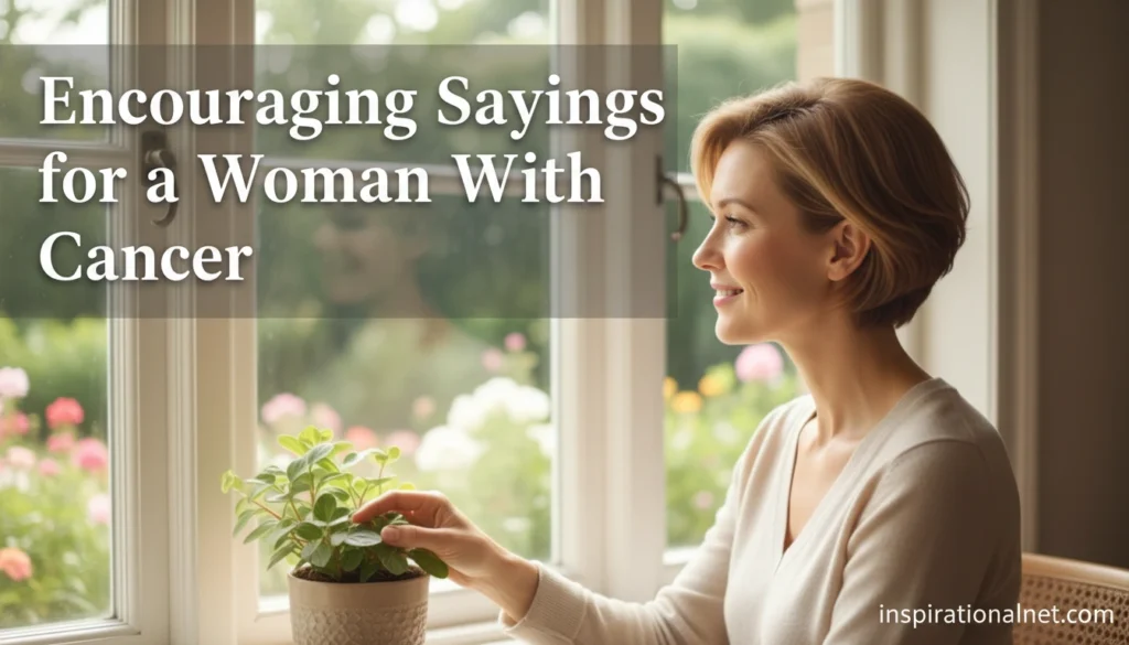 Encouraging Sayings for a Woman With Cancer