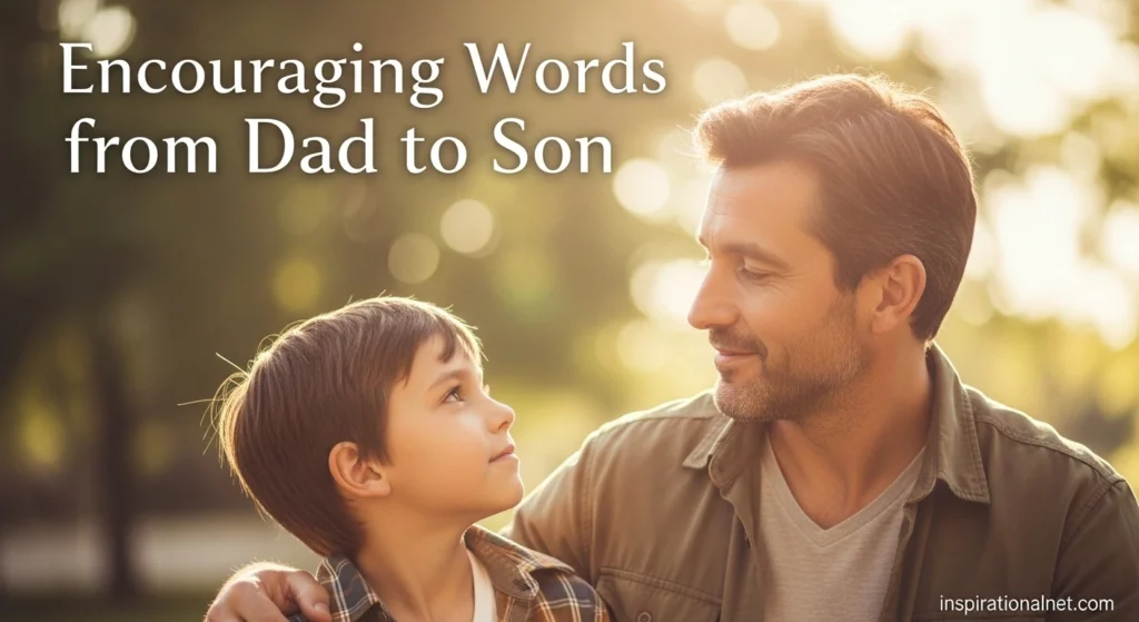 Encouraging Words from Dad to Son