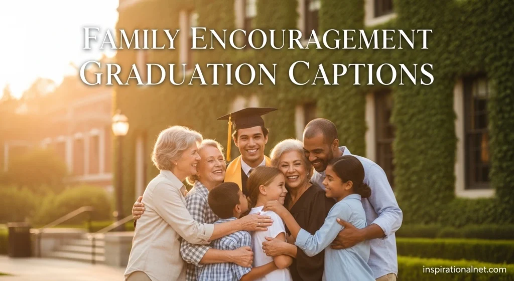 Family Encouragement Graduation Captions