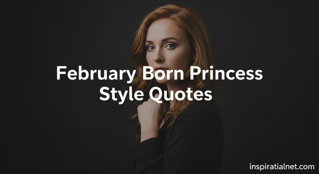 February Born Princess Style Quotes