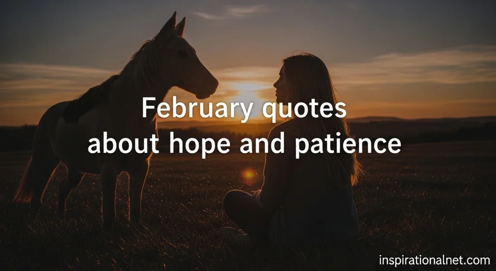 February quotes about hope and patience