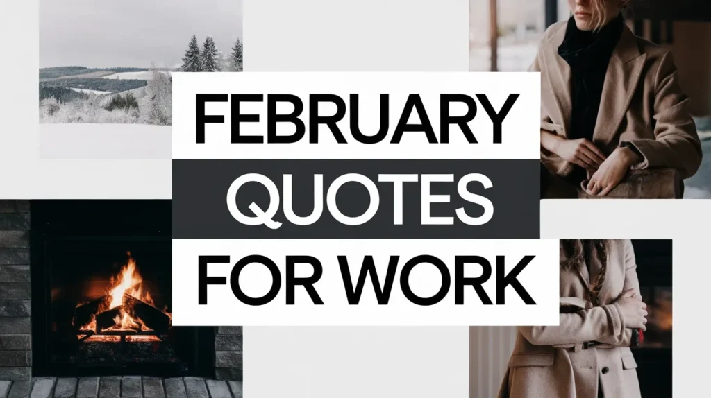 February Quotes for Work