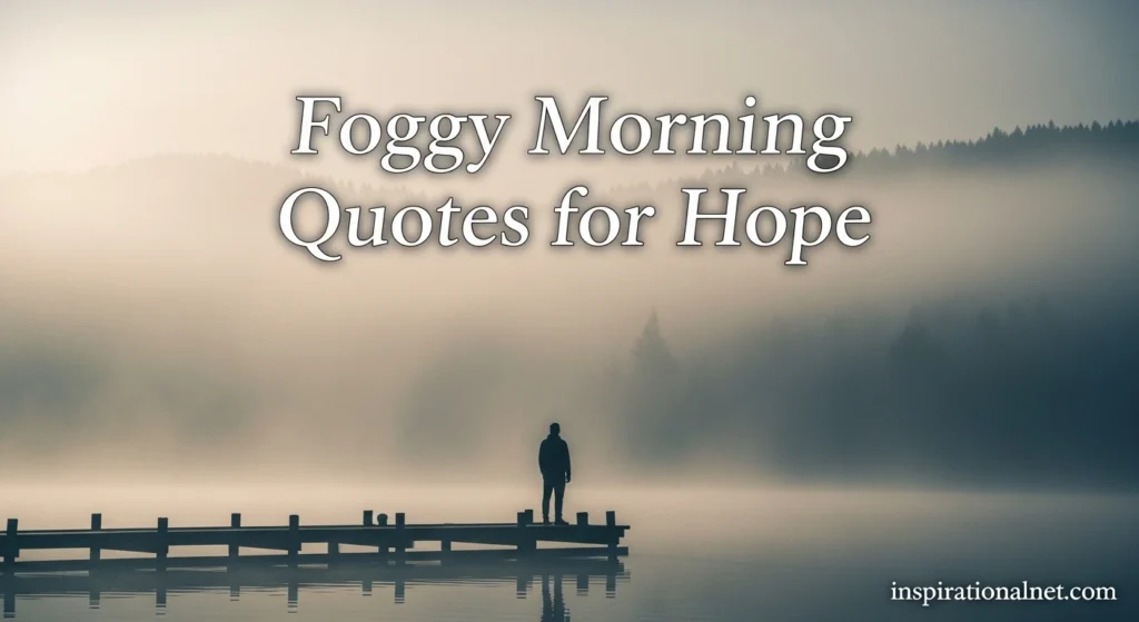 Foggy Morning Quotes for Hope