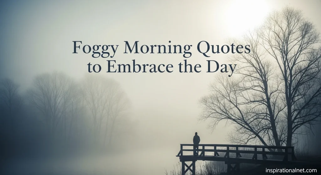 Foggy Morning Quotes to Embrace the Day