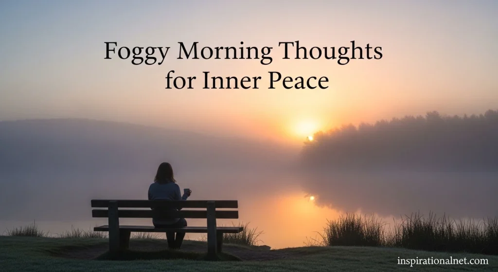 Foggy Morning Thoughts for Inner Peace