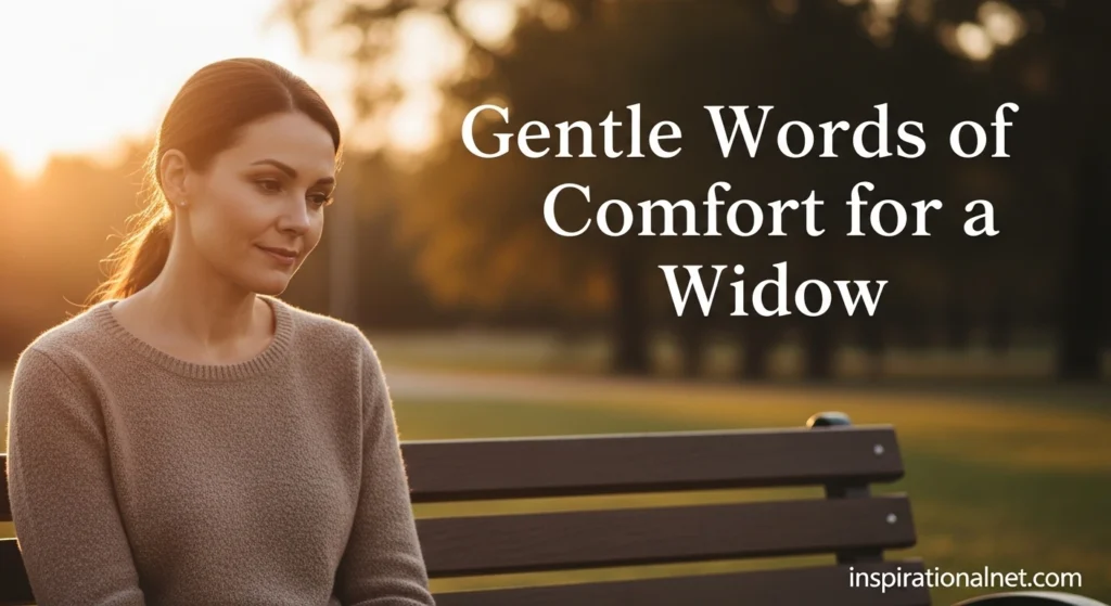 Gentle Words of Comfort for a Widow