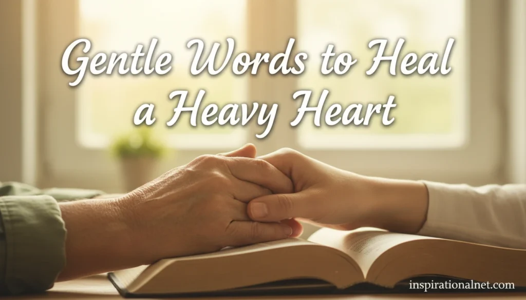 Gentle Words to Heal a Heavy Heart
