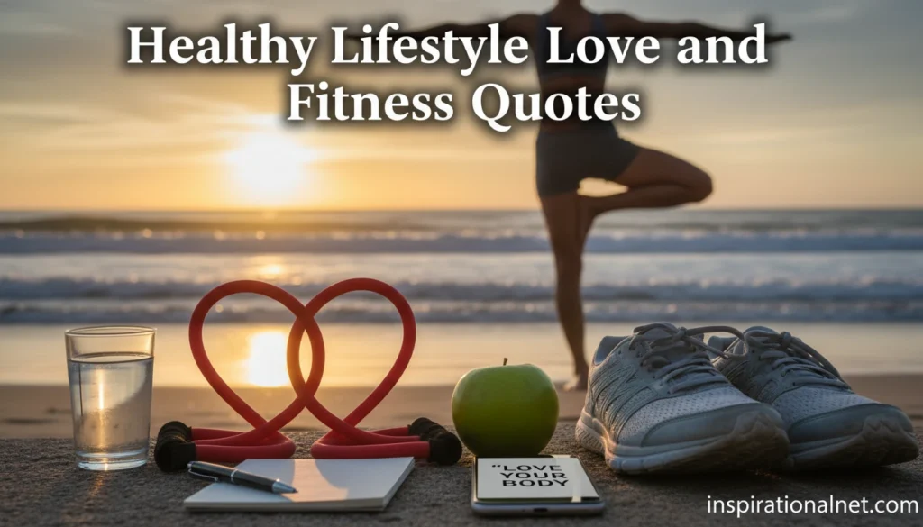 Healthy Lifestyle Love and Fitness Quotes