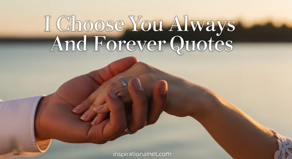 I Choose You Always And Forever Quotes