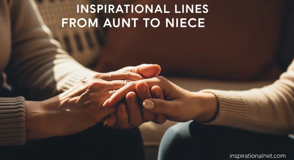 Inspirational Lines from Aunt to Niece