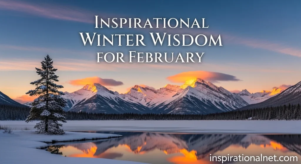 Inspirational Winter Wisdom for February