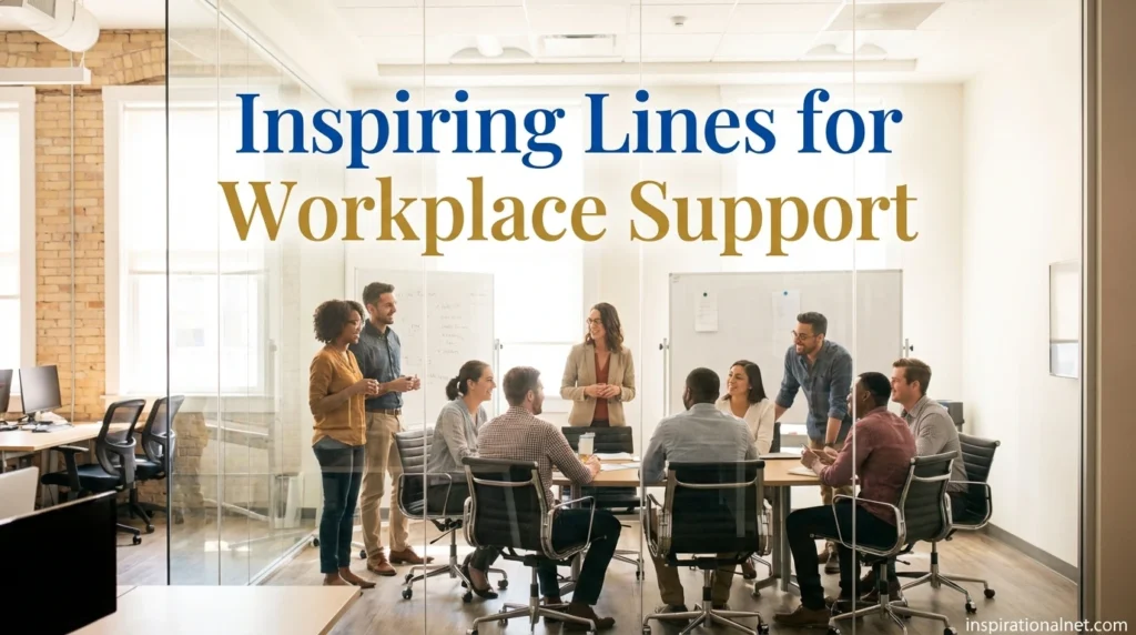 Inspiring Lines for Workplace Support