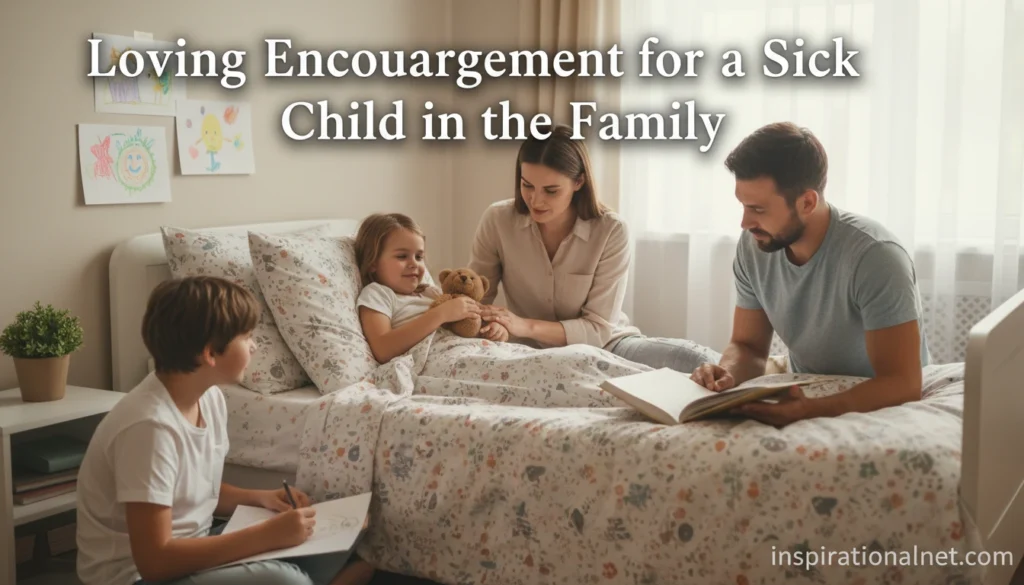 Loving Encouragement for a Sick Child in the Family
