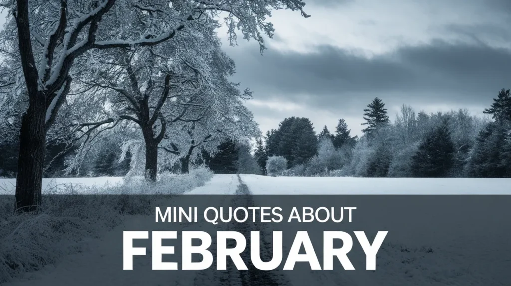 Mini Quotes About February