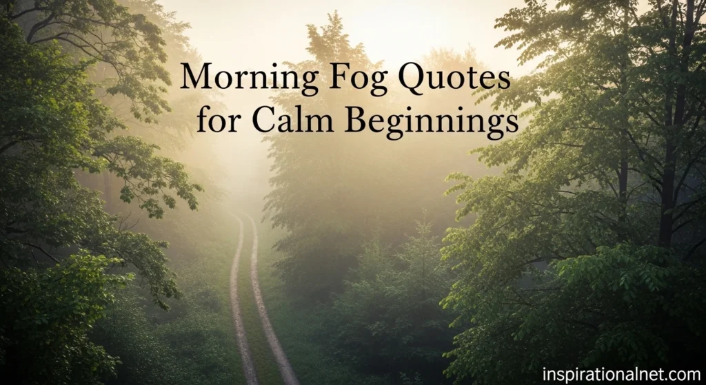 Morning Fog Quotes for Calm Beginnings