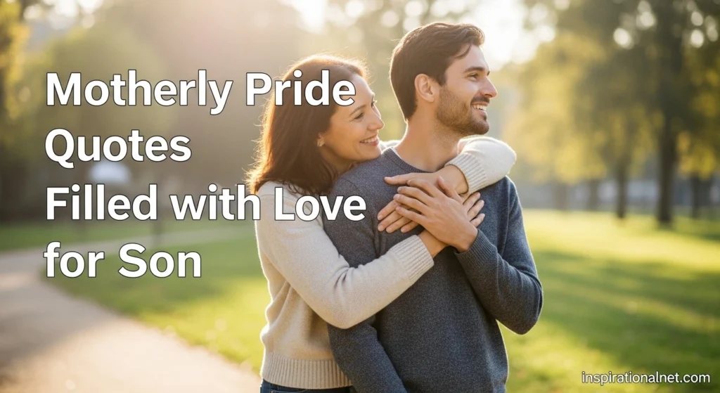 Motherly Pride Quotes Filled with Love for Son