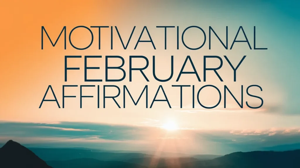 Motivational February affirmations