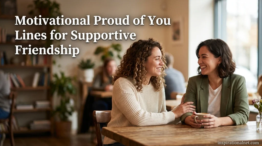 Motivational Proud of You Lines for Supportive Friendship