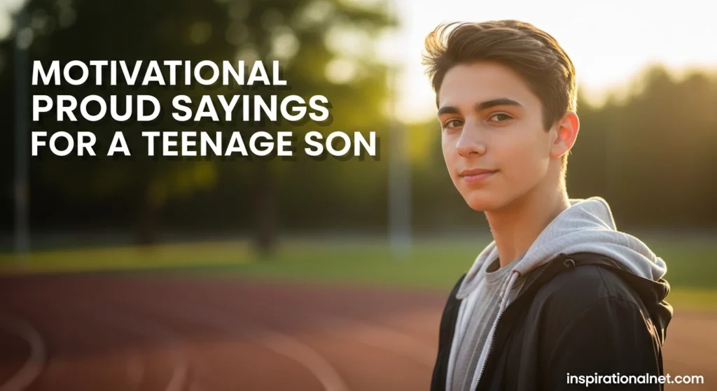 Motivational Proud Sayings for a Teenage Son